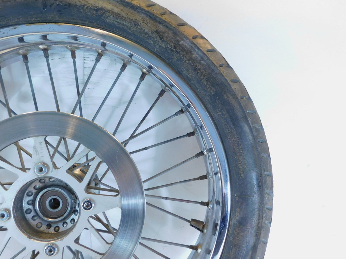 1986-2016 Suzuki Savage 650 LS650 Boulevard S40 Spoked Front Wheel Rim & Rotor - C3 Cycle