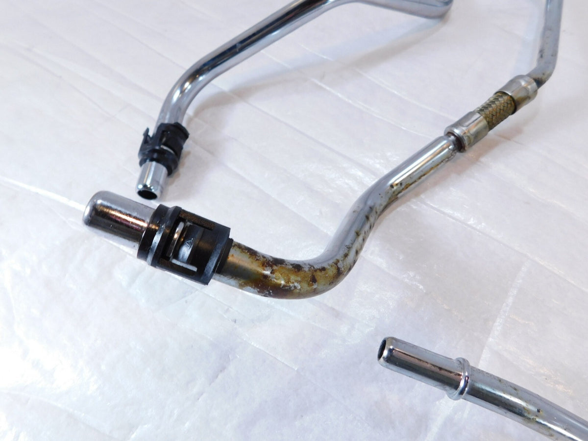 Harley Davidson Softail Heritage Classic Fat Boy Chrome Oil Tank Pipe Hose Lines - C3 Cycle