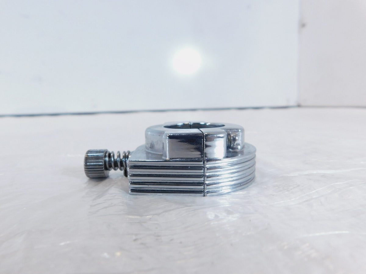 Harley Davidson Sportster Dyna & FXR 1" Chrome Handlebar Throttle Cable Clamp - C3 Cycle