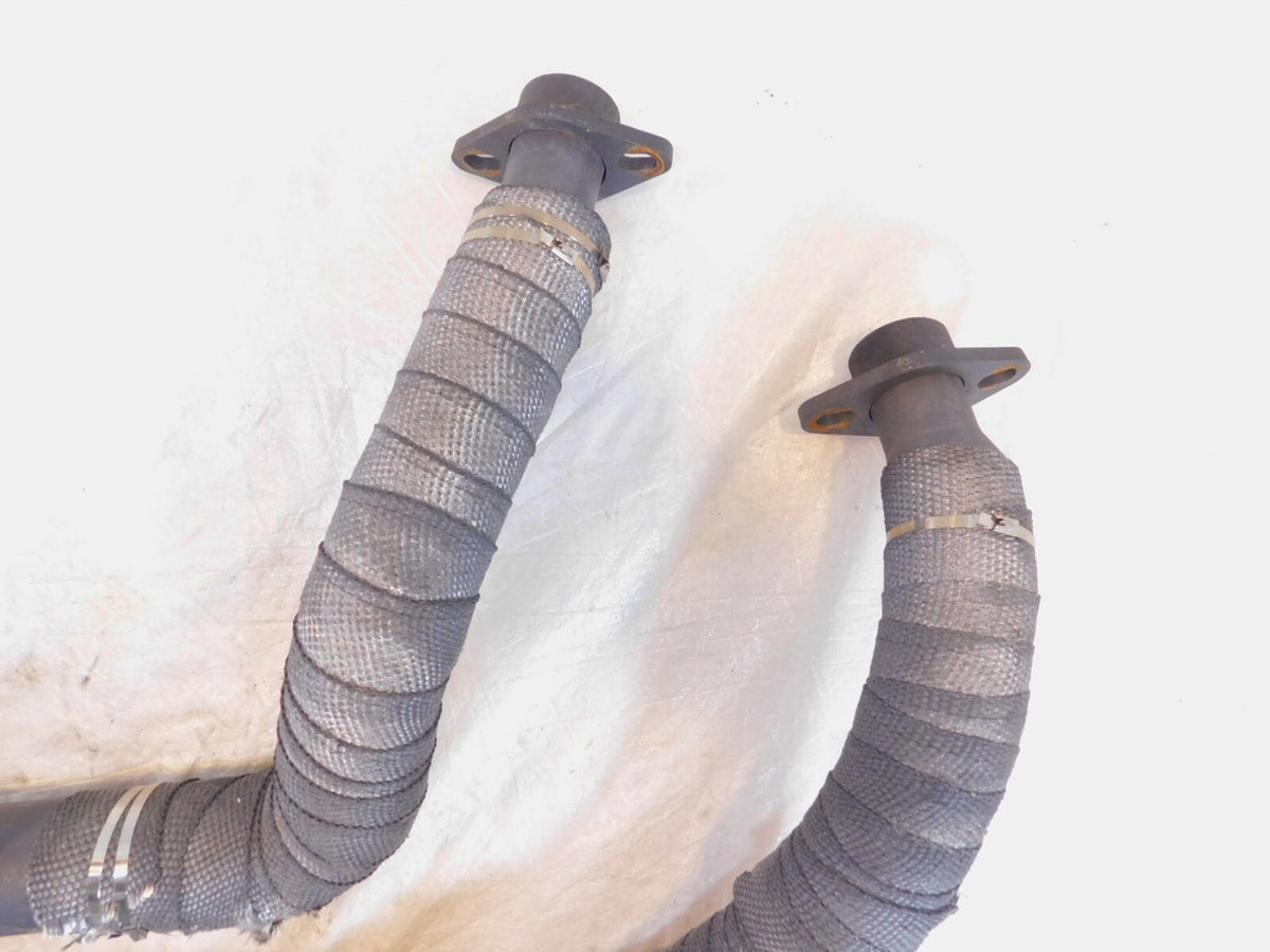 2004-2007 Honda Shadow 750 Aero VT750 Black Exhaust Header Pipe Mufflers - C3 Cycle