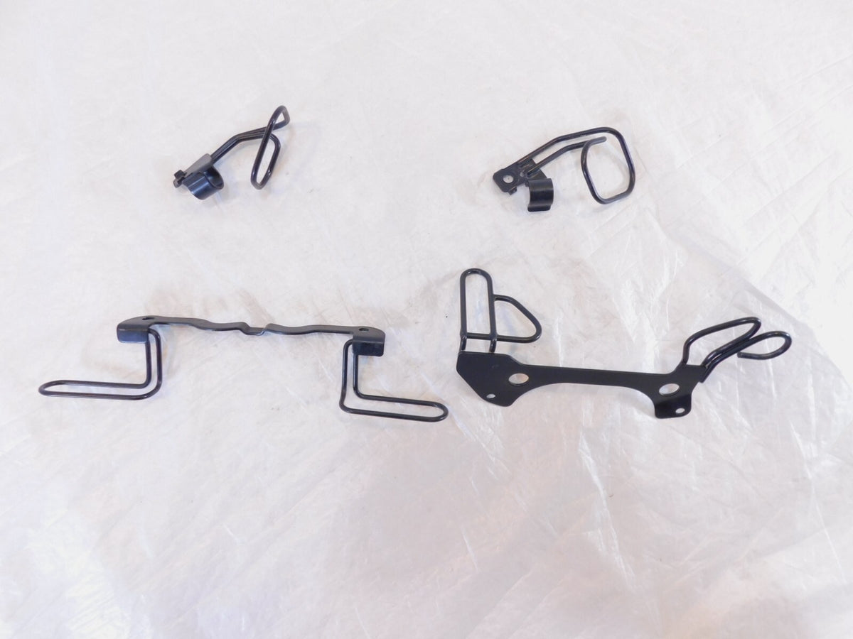 Yamaha V-Star 1100 XVS1100 Classic Silverado Cable Hose & Wire Guide Bracket Lot - C3 Cycle