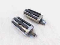 Harley  Dyna Sportster & Softail Left & Right Chrome & Rubber Footpegs Footrests - C3 Cycle