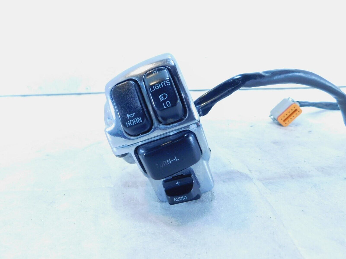 Harley Electra Glide Left Handlebar Horn Lights Hi Low Switches w/ Radio Volume - C3 Cycle