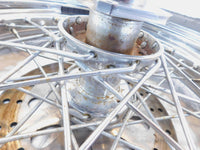 2000 2001 2002 & 2003 Indian Gilroy Scout Chrome Laced Rear Wheel Rim - Bent - C3 Cycle