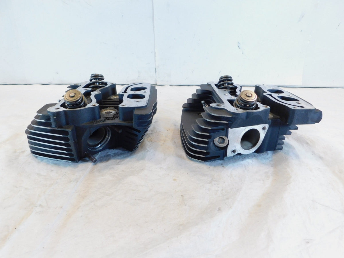 2005 Harley Davidson Softail & Dyna Black Cylinder Heads w/ Springs & Valves - C3 Cycle