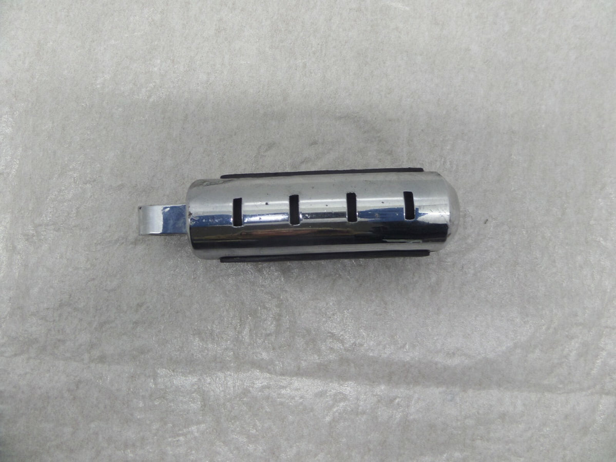 Large Harley Touring Dyna Sportster & Softail Chrome & Rubber Footpeg Footrest - C3 Cycle