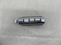 Large Harley Touring Dyna Sportster & Softail Chrome & Rubber Footpeg Footrest - C3 Cycle
