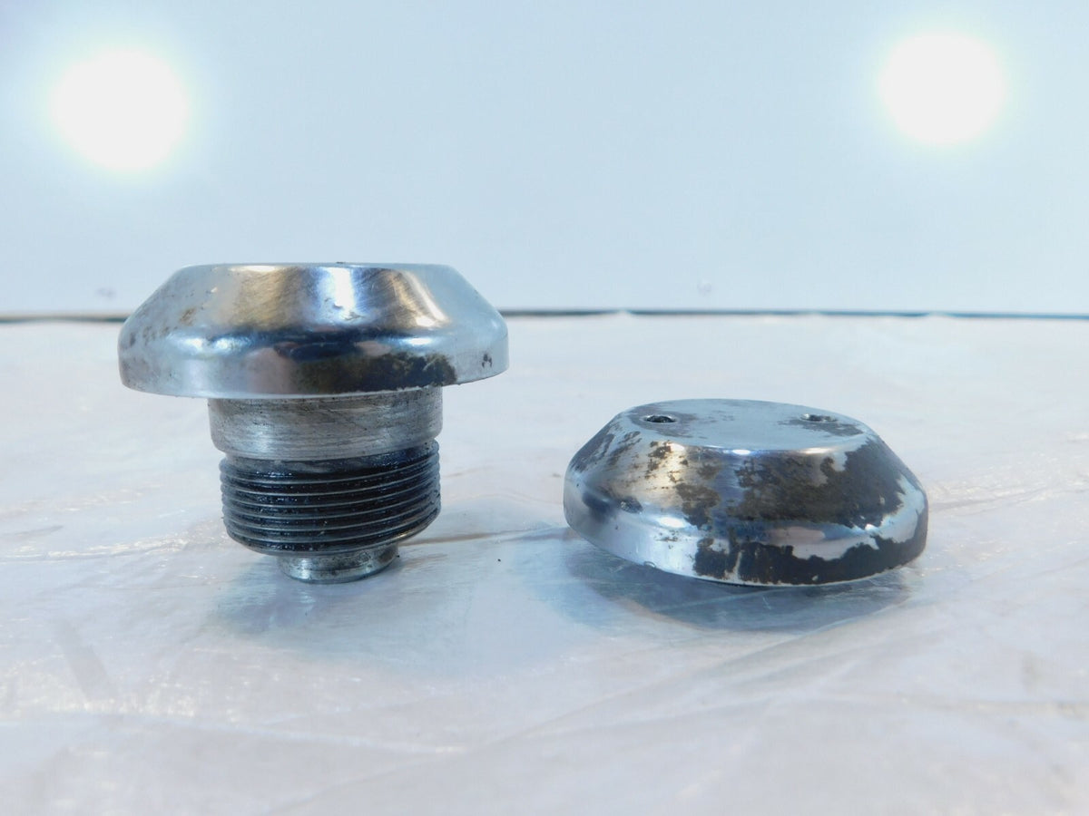 BMW Airhead R100 R60 R75 R90 /6 R100S Front Wheel Fork Tube Plug Cover Caps - C3 Cycle