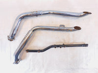 01 2001 Indian Gilroy Scout Chrome Front & Rear Exhaust Header Pipe Mufflers
