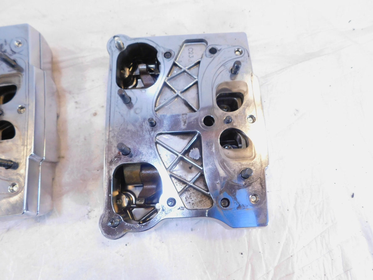 Harley Davidson Street Glide Dyna Softail Chrome Cylinder Head Top Rocker Boxes - C3 Cycle