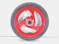 1993-1994 Yamaha FZR600R FZR600 FZR 600 Red Cast Front Wheel Rim & Hub w/ Tire - C3 Cycle