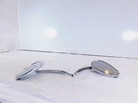 Harley Davidson FXR Softail Dyna Sportster Left/Right Chrome Rear View Mirrors - C3 Cycle
