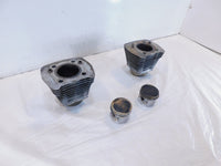 Pair Harley Davidson Sportster 883 Silver Engine Cylinder Barrel Jugs w/ Pistons - C3 Cycle