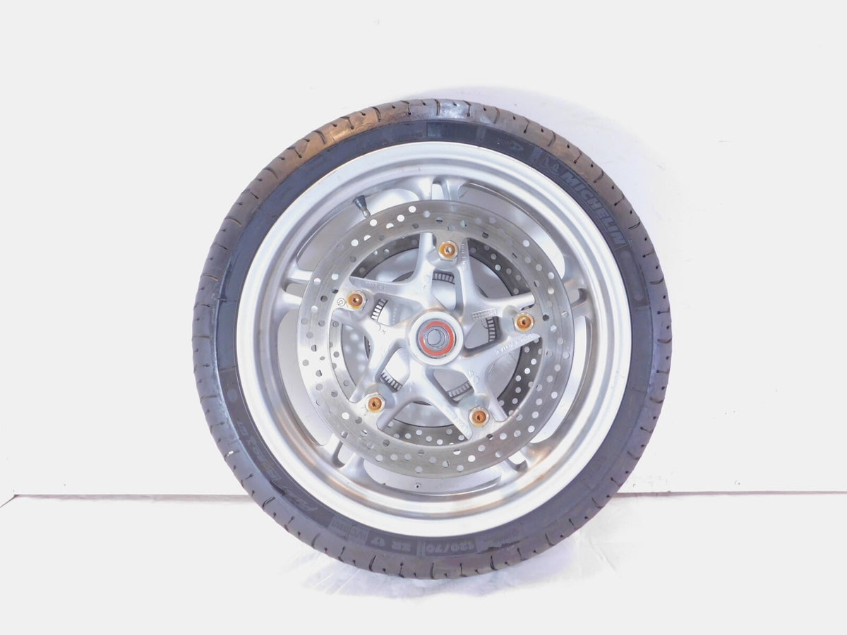 BMW K1200GT K1200RS R1100S R1150R Cast Silver Front Wheel Rim Tire & Brake Rotor - C3 Cycle