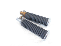 Harley Touring FXR Dyna Sportster Softail Chrome End & Rubber Footpegs Footrests - C3 Cycle