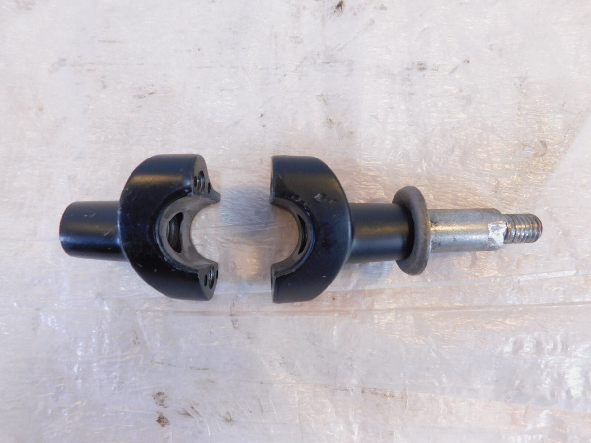 Harley Davidson Sportster 883 & 1200 & Dyna Black Handlebar Bar Riser Clamps - C3 Cycle