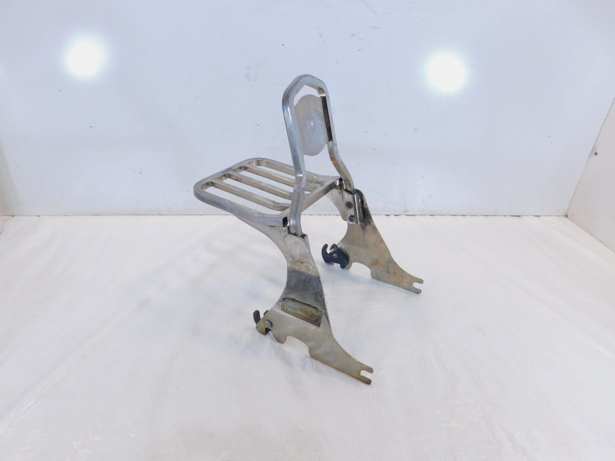 04-18 Harley Sportster 883 & 1200 Rear Passenger Backrest Sissybar Luggage Rack - C3 Cycle