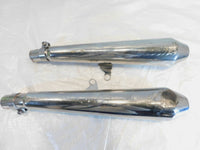 2015 & 2016 Triumph Thruxton 900 Left/Right Rear Exhaust Muffler Pipes - Dents - C3 Cycle