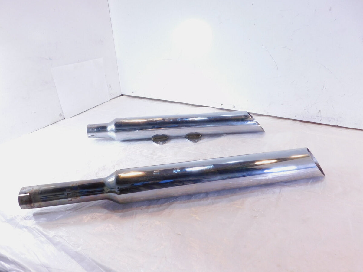 Harley Davidson Softail Heritage Classic & Springer Chrome Exhaust Pipe Mufflers