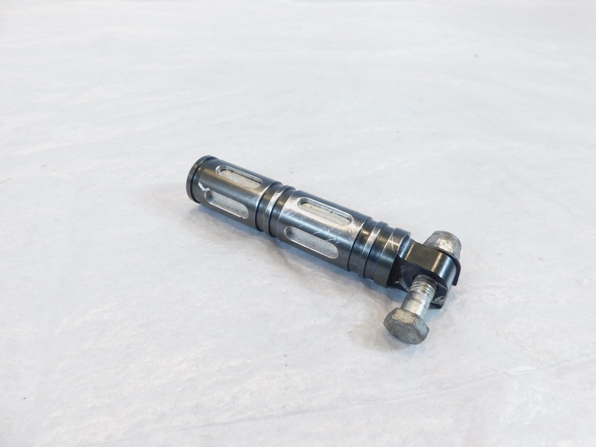 One Harley Davidson FXR Dyna Sportster&  Softail Black Billet Footpeg Footrest - C3 Cycle