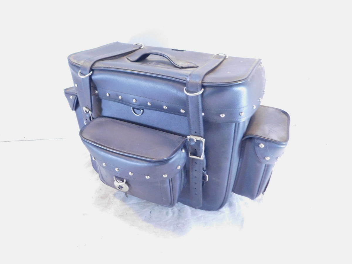 1999-2007 Honda Shadow VT600CD Deluxe Black Rear Luggage Storage Bag Tour Pack - C3 Cycle