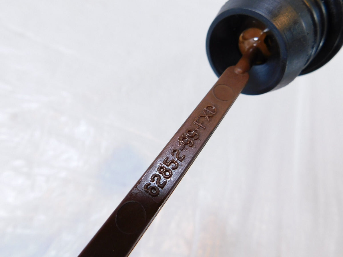 Harley Davidson Dyna Wide Super Glide Low Rider Black Engine Oil Level Dipstick - C3 Cycle
