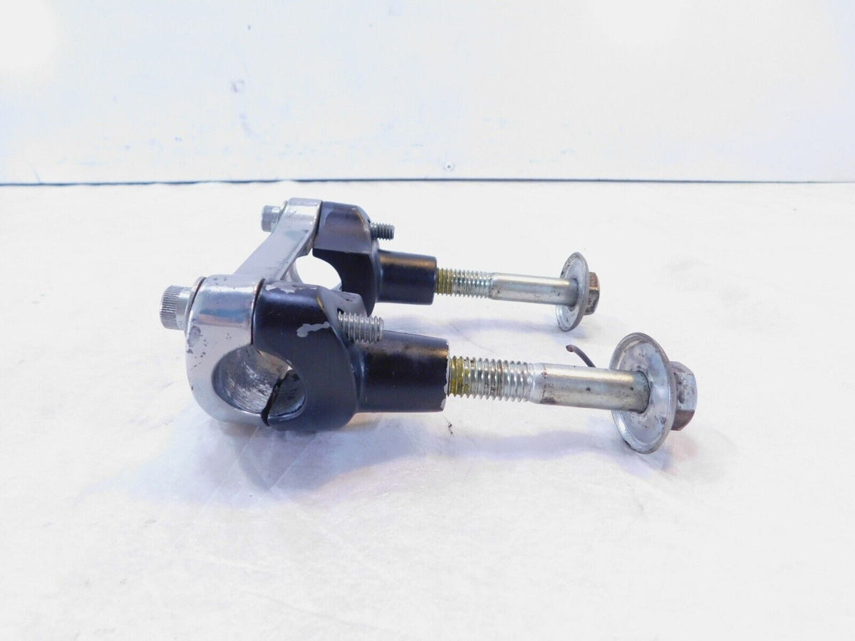 Harley Davidson Sportster 883 & 1200 & Dyna Chrome Handlebar Bar Riser Clamps - C3 Cycle