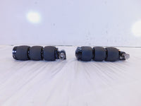 Pair Harley Touring FXR Dyna Sportster & Softail Black ISO Peg Footpeg Footrests - C3 Cycle