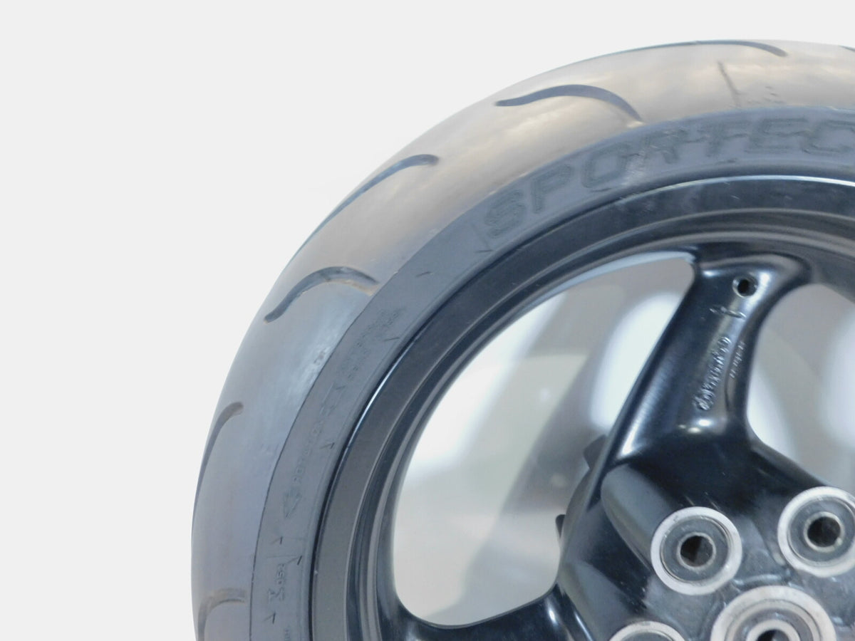 Ducati Monster 400 750 SuperSport 620 OEM Black Rear Wheel Rim & Tire - Straight - C3 Cycle
