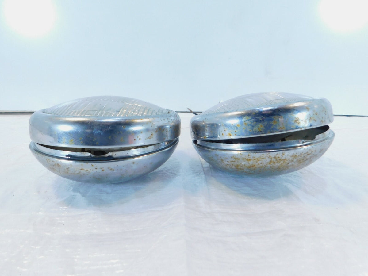 2000 00 Kawasaki Vulcan VN1500 nomad Fi Front Auxiliary Fog Passing Light Lamps - C3 Cycle