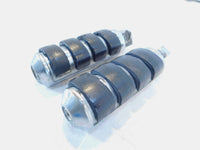 Harley Touring Dyna Sportster & Softail ISO Chrome & Rubber Footpeg Footrests - C3 Cycle