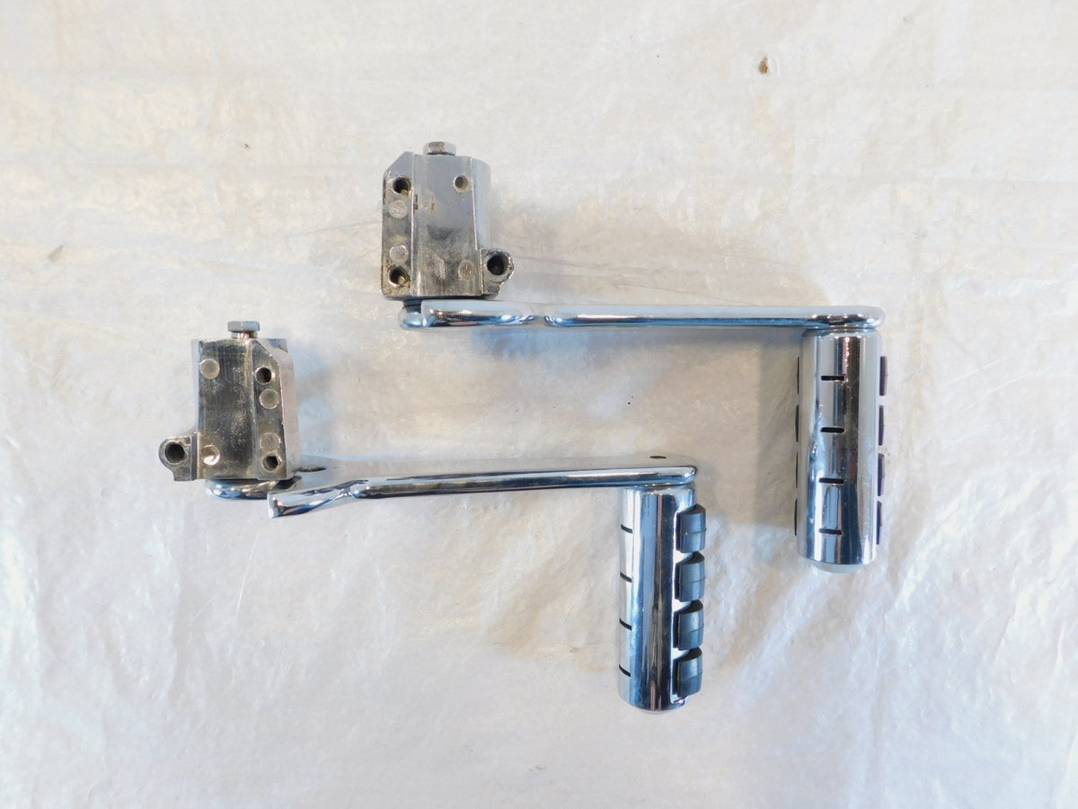 Harley Road King & Electra Glide Adjustable Rear Passenger Footpeg Footrests - C3 Cycle