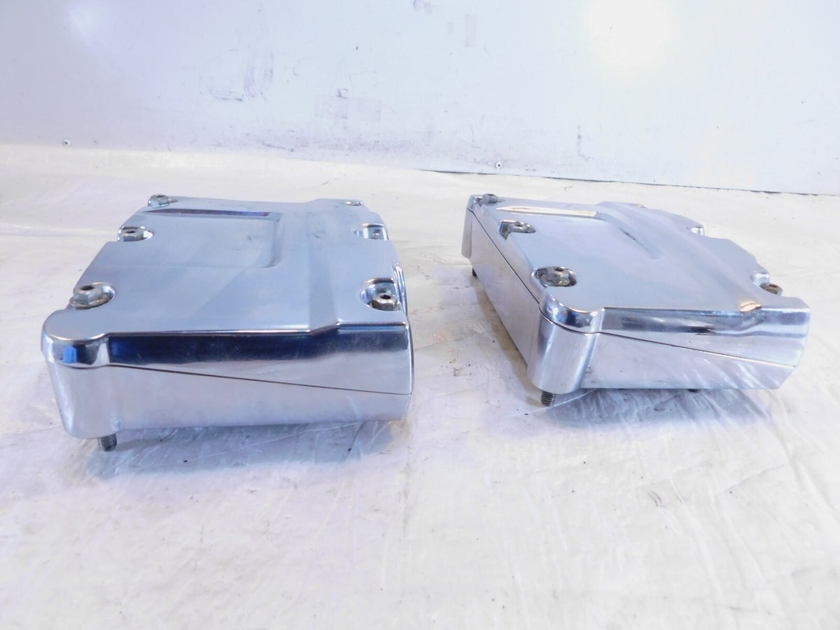 Harley Davidson Street Glide Dyna Softail Chrome Cylinder Head Top Rocker Boxes - C3 Cycle