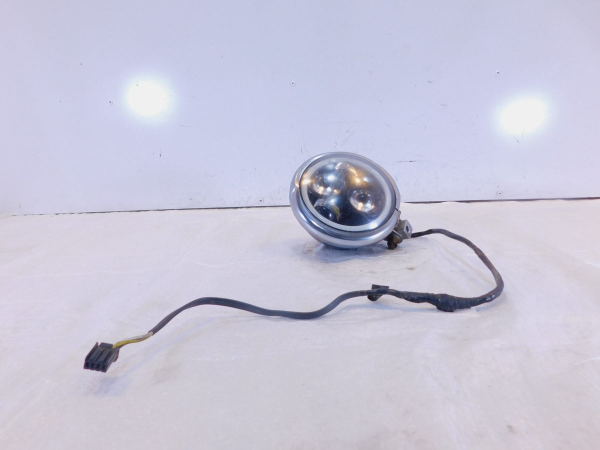 Harley Davidson Dyna Softail & Sportster Black LED Front Headlight Head Lamp - C3 Cycle