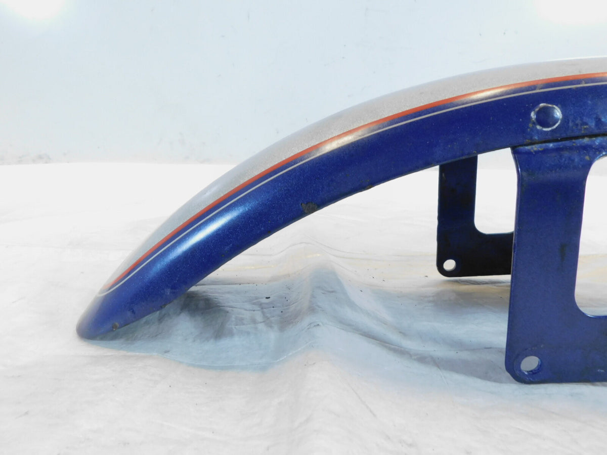 Harley Davidson Sportster 883 & 1200 Silver & Blue Front Wheel Cover Fender - C3 Cycle