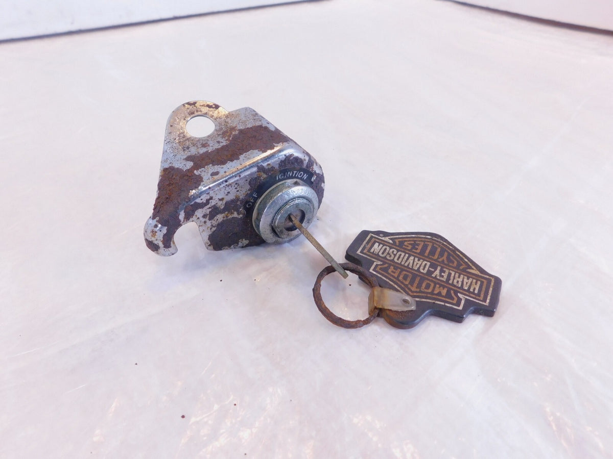 Harley Davidson Sportster XLH 883 1000 1100 & 1200 Chrome Ignition Switch w/ Key - C3 Cycle