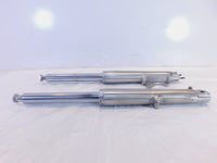 Bent Harley Davidson Road King Electra Glide Chrome Front Suspension Fork Shocks - C3 Cycle