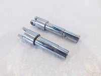 Harley Sportster 883 & 1200 Custom Pair Chrome Rider Brake Pedal Pivot Clevises - C3 Cycle