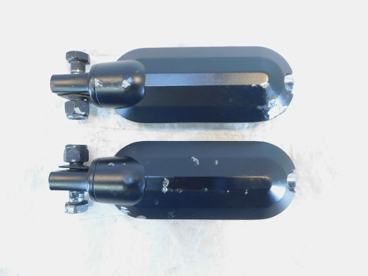 Harley Davidson Touring FXR Dyna Sportster & Softail Black Footpegs Footrests - C3 Cycle