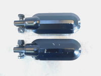 Harley Davidson Touring FXR Dyna Sportster & Softail Black Footpegs Footrests - C3 Cycle