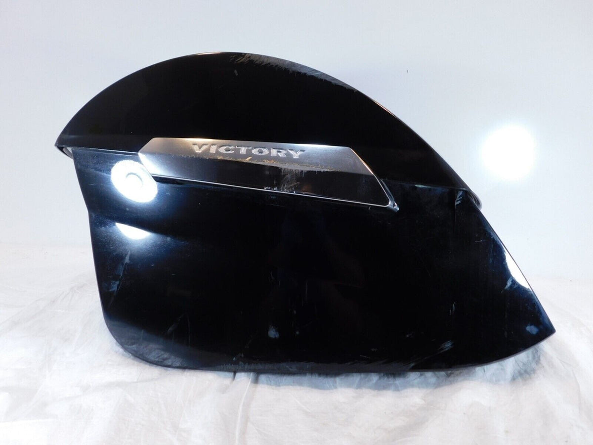 Victory Cross Country Left Cruiser Black Saddlebag Side Saddle Bag Bin/Lid Set - C3 Cycle