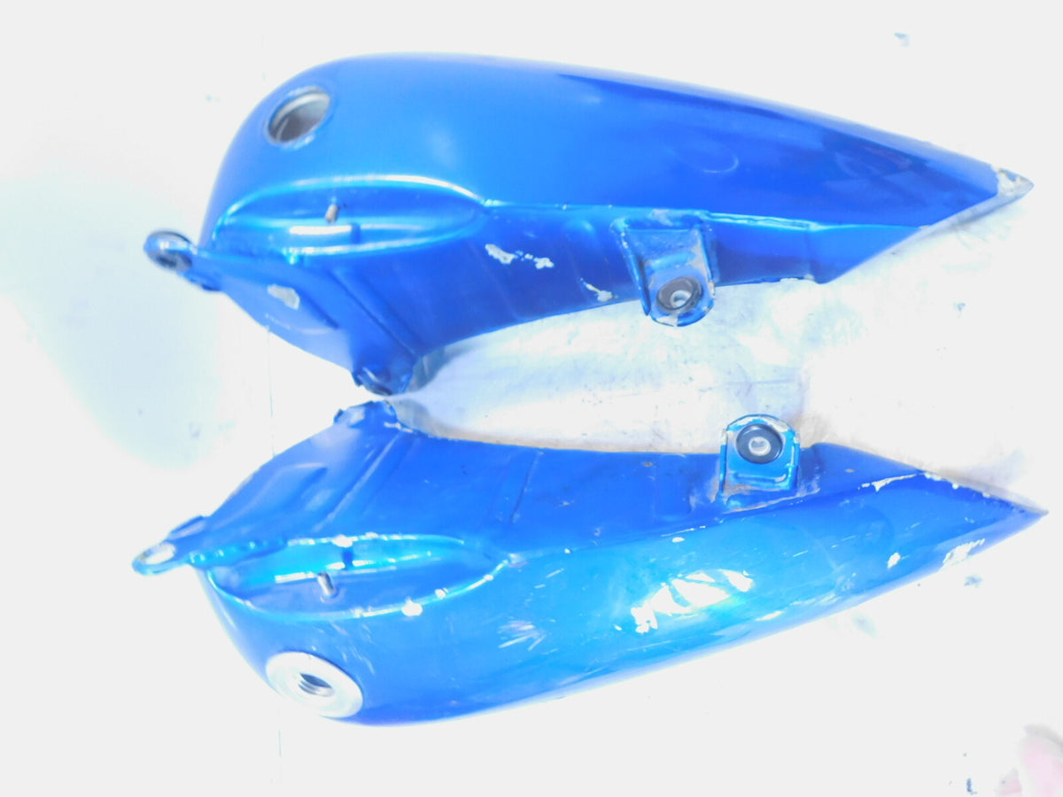 2001 Titan Phoenix ZRM ZSX Softail EVO Blue Left & Right Fuel Gas Petrol Tanks - C3 Cycle