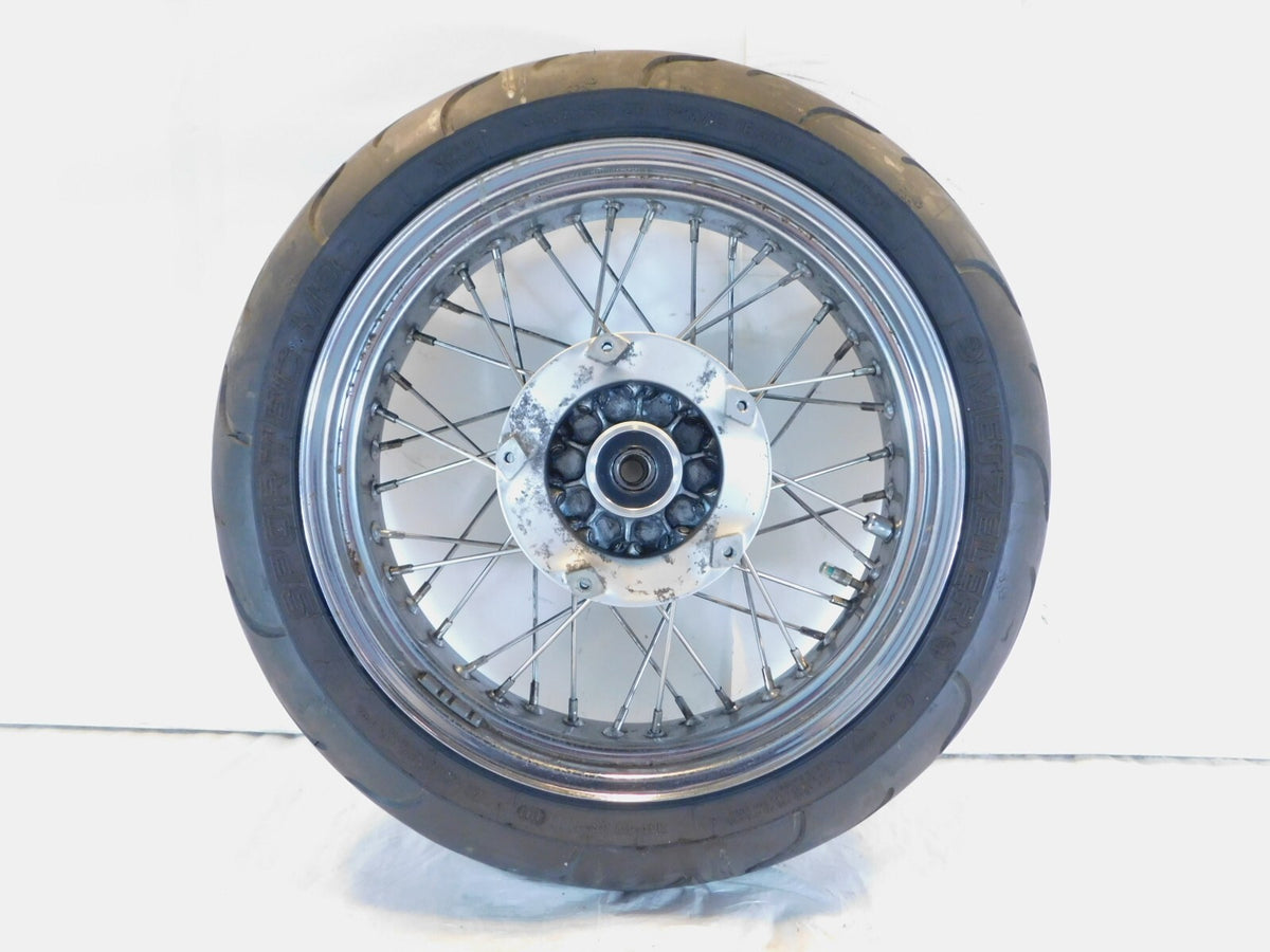 1998-2003 Triumph Thunderbird Sport Chrome Spoked Rear Wheel Rim & Tire