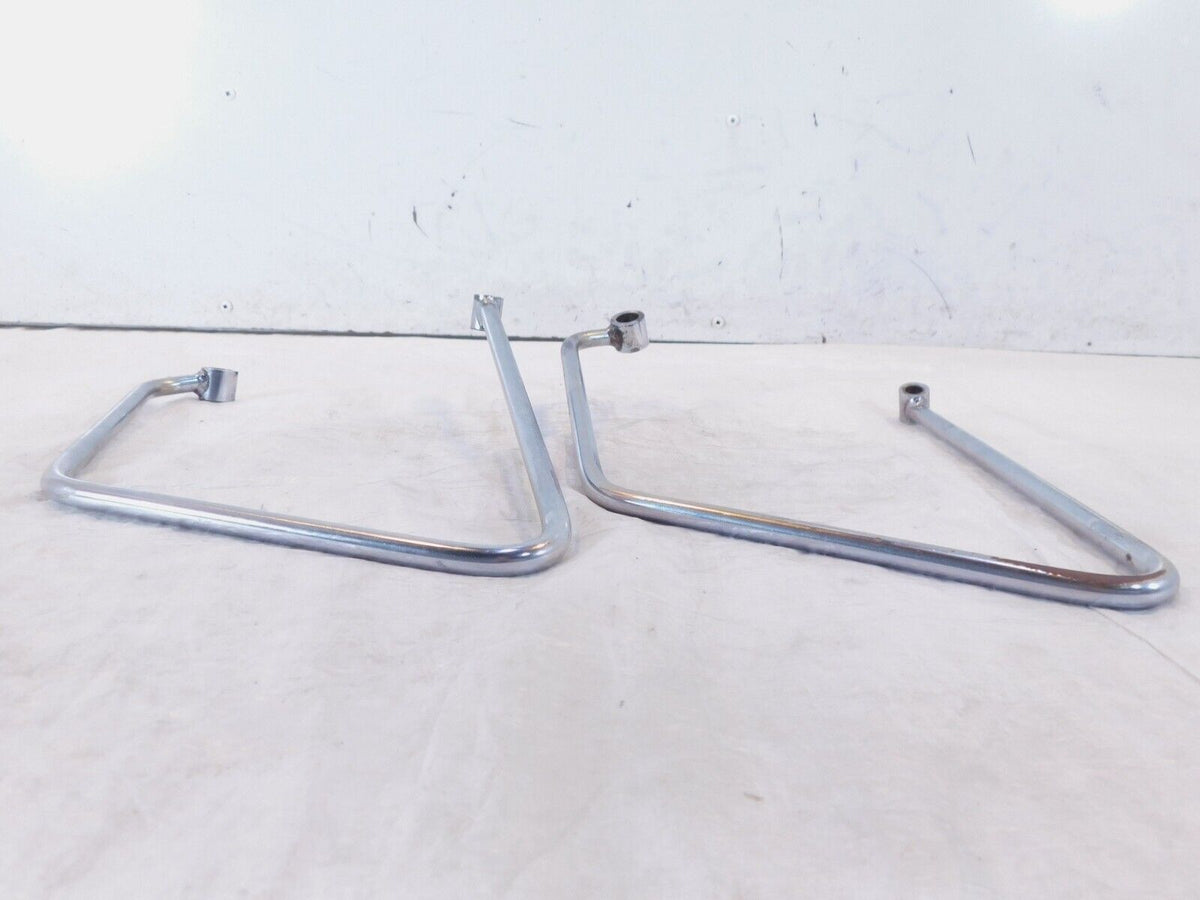 1986-1990 Harley Davidson Sportster 883 1200 Chrome Saddlebag Guard Rail Bars - C3 Cycle