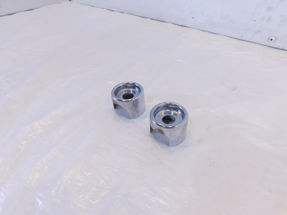 1986-1990 Harley Davidson Sportster 883 & 1200 Chrome Rear Shock Bolt Covers - C3 Cycle