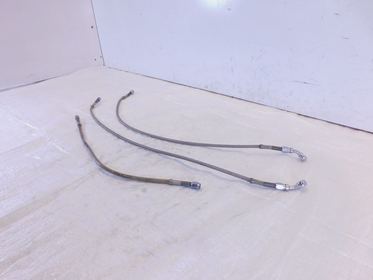 2002 American IronHorse Texas Chopper Front Wheel Brake Caliper Hose Pipe Lines - C3 Cycle