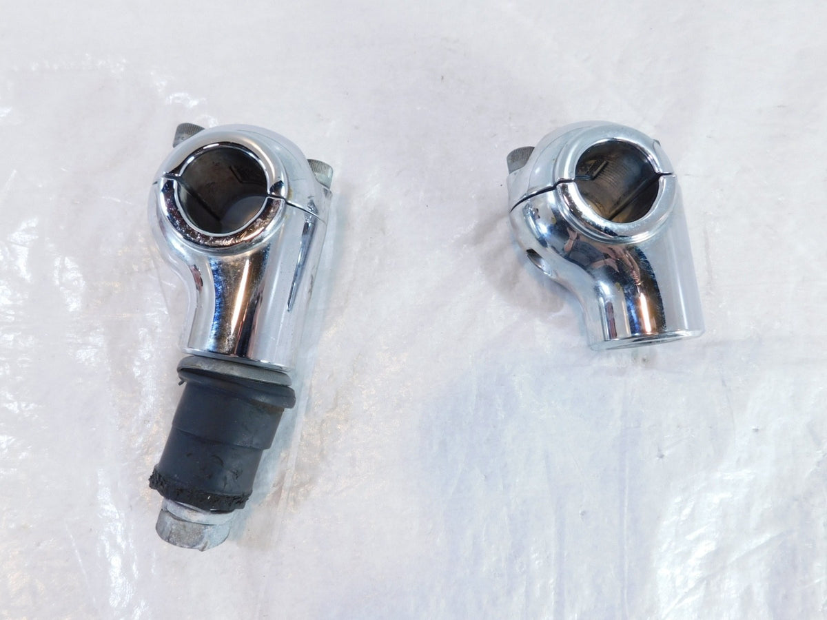 2007-2010 Harley Davidson Softail Custom FXSTC Chrome Handlebar Risers & Clamps - C3 Cycle