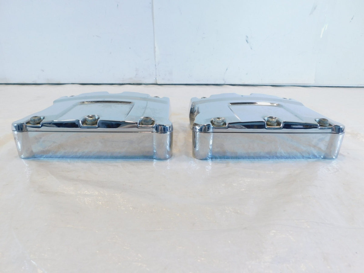 Harley Davidson Touring Dyna & Softail Chrome Cylinder Head Rocker Boxes - C3 Cycle
