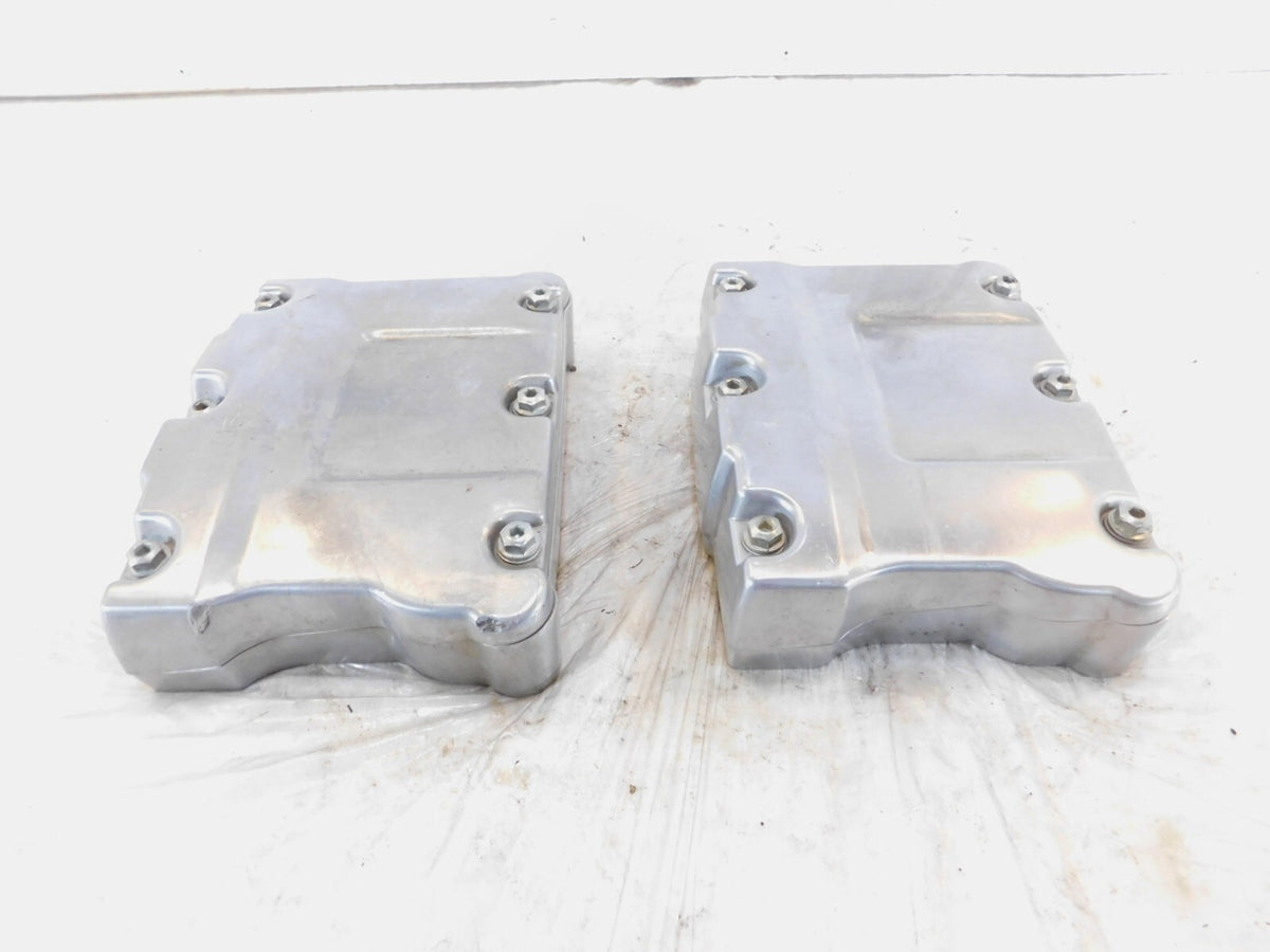 Harley Polished Twin Cam Touring Dyna Softail Cylinder Head Rocker Boxes & Arms - C3 Cycle