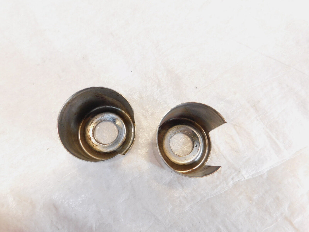 1986 1987 Harley Davidson Sportster XLH 1100 Chrome Upper Top Shock Bolt Covers - C3 Cycle